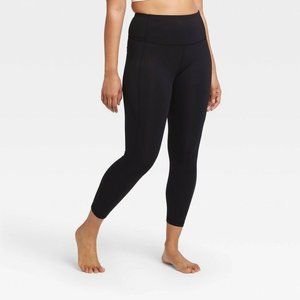 Women's Contour Power Waist High-Rise Leggings with Stash Pocket Size XS